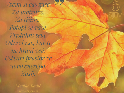 Kakšne energije nam prinaša jesen?