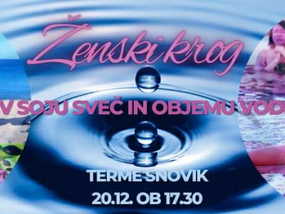 Ženski krog ob soju sveč in v objemu vode 