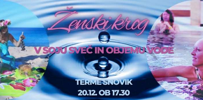 Ženski krog ob soju sveč in v objemu vode 