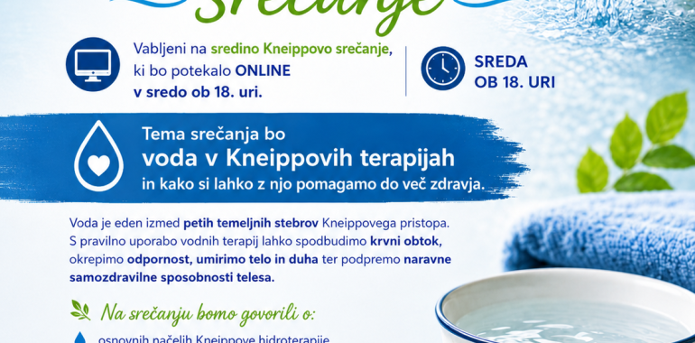 Junijsko Kneippovo spletno srečanje