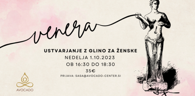 Ustvarjalne delavnice z glino za ženske - Venera