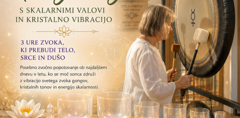Triurni Gong krog s skalarno vibracijo  -  Dotik srca 
