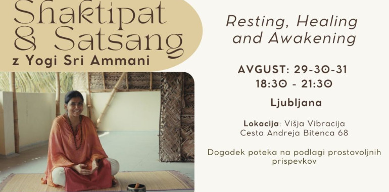 Srečanje in meditacija s Sri Ammani: Shaktipat &amp; Satsang