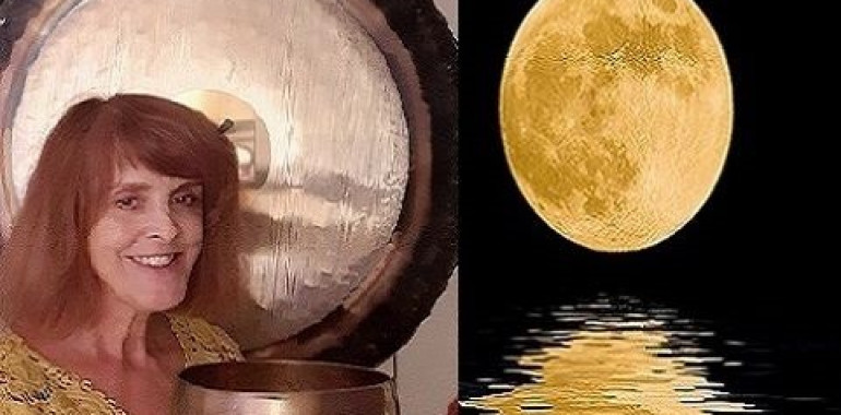 Zvočna gong kopel  ob polni luni 