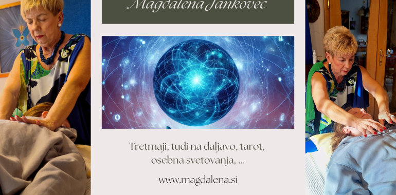 Magdalena Jankovec, intuitivna zdravilka, ThetaHealing, angeli, tarot,  refleksologija, regresoterapija 