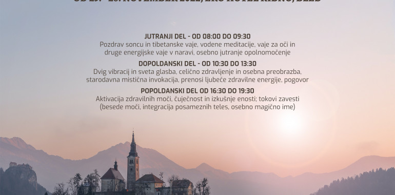 V globinah svoje biti, v srcu Slovenije - energijska delavnica