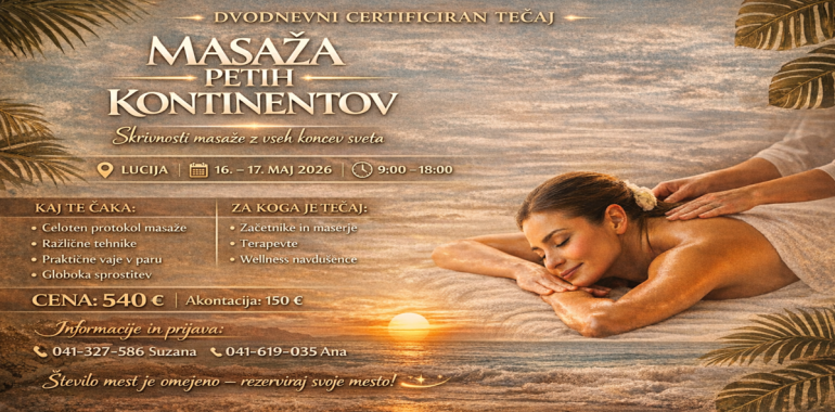 Masaža petih kontinentov. Portorož