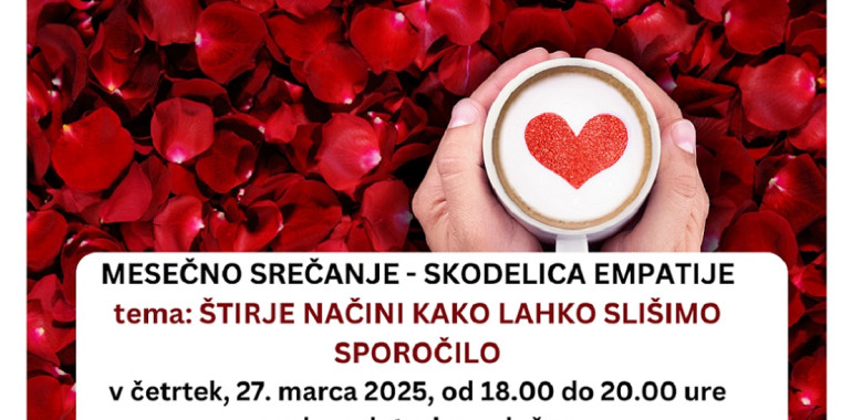 Skodelica empatije - štirje načini kako lahko slišimo sporočilo
