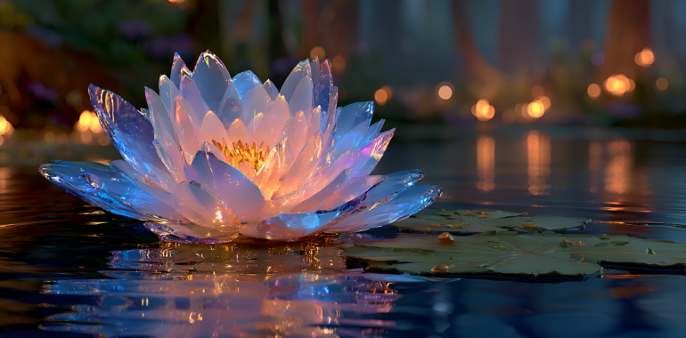 Obredno pitje Lotus čaja z meditacijo in zvočno kopeljo