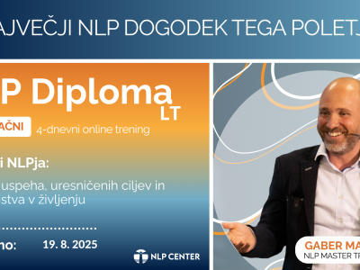 NLP Diploma LT - brezplačno 4 dnevno online NLP izobraževanje