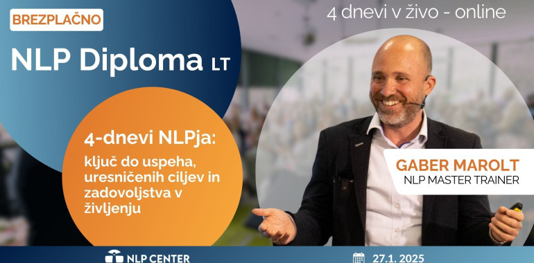 NLP Diploma LT - 4 dnevno online NLP izobraževanje