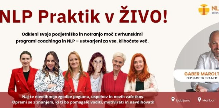 NLP Praktik v živo - naš najbolj iskani program