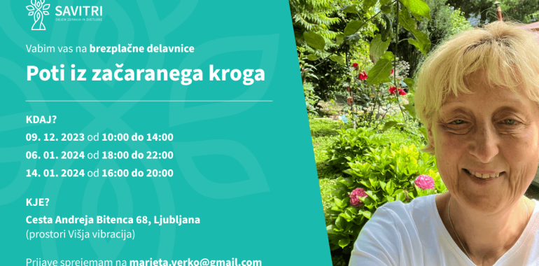 Poti iz začaranega kroga (BREZPLAČNA DELAVNICA)