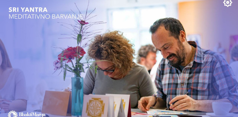 Meditativno barvanje -Sri Yantra 