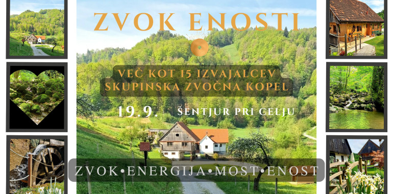 Zvok enosti - 3 urna zvočna kopel z več kot 15 izvajalci