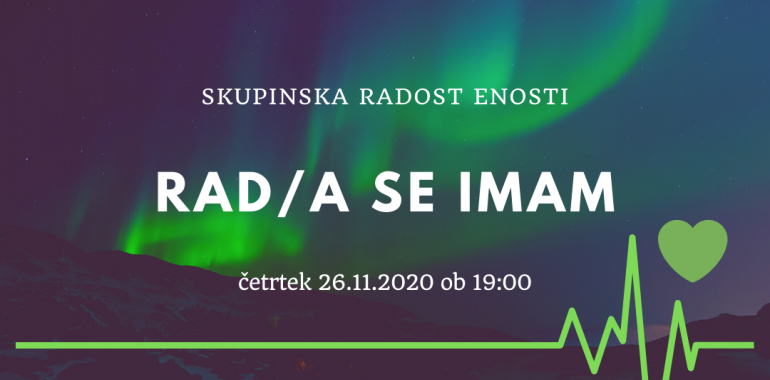 Radost enosti™ preko spleta - RAD/A SE IMAM