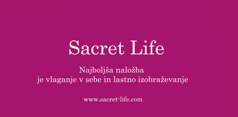 Sacret Life, najboljša naložba v osebni razvoj in izobraževanje