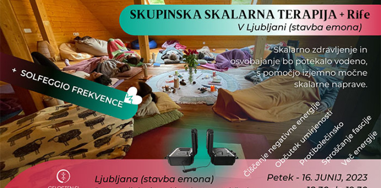 Skupinska Skalarna terapija + Solfeggio frekvence