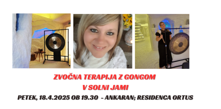 Zvočna kopel z gongom v solni jami - Rezidenca Ortus Ankaran