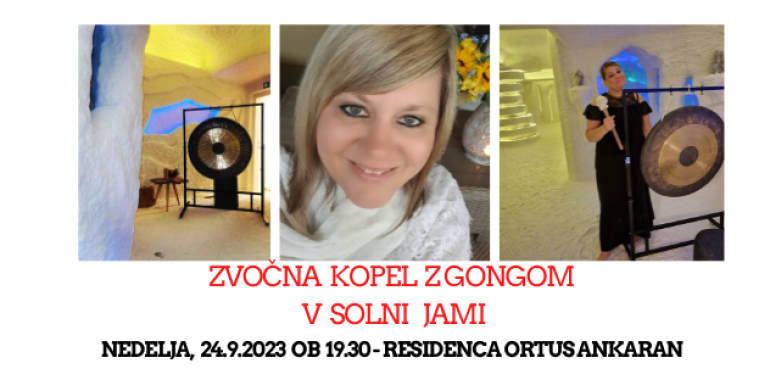 Zvočna kopel z gongom v solni jami - Rezidenca Ortus Ankaran