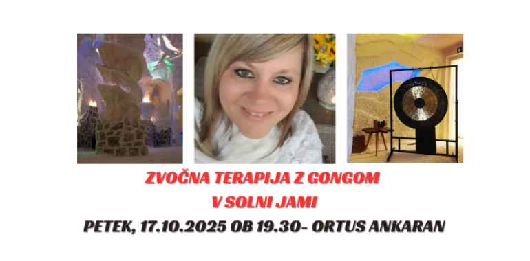 Zvočna terapija z gongom v solni jami