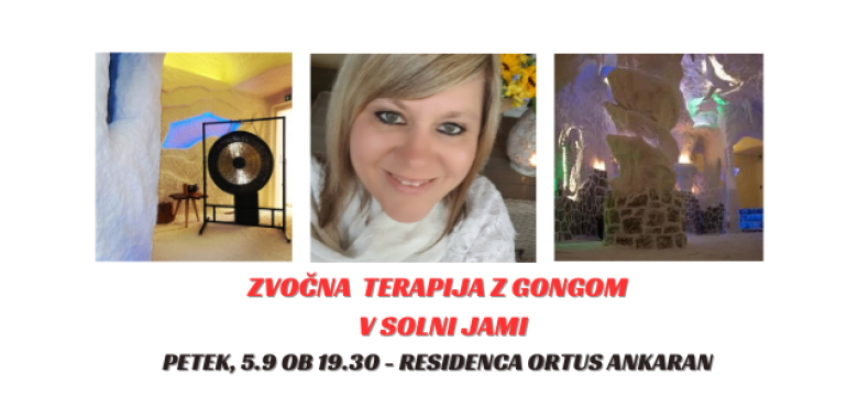 Zvočna terapija z gongom v solni jami