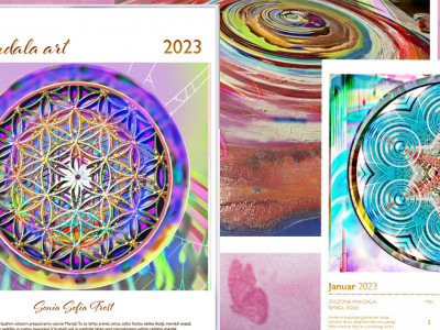 Koledar MANDALA ART 2023 slikarke Sonie Sofie Trošt