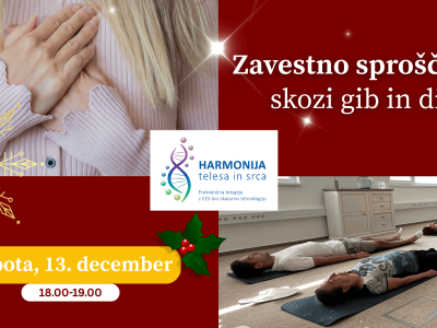 Delavnica: Zavestno sproščanje skozi gib in dih 