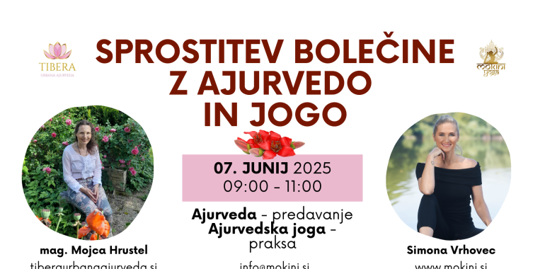 Sprostitev bolečine z ajurvedo in jogo