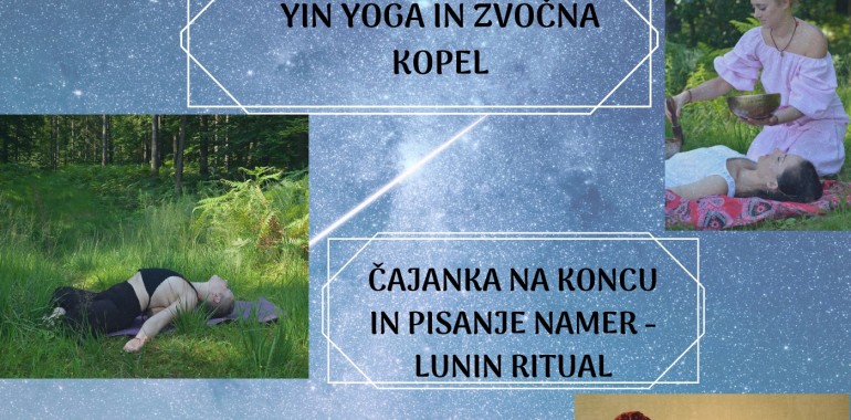 Yin joga in zvočna kopel pred polno luno