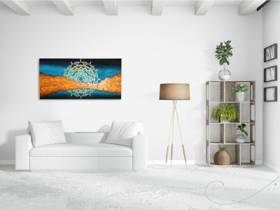 Unikatne MANDALE NA PLATNU za energijsko obogatitev prostora