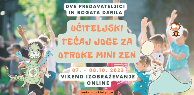 Učiteljski tečaj joge za otroke Mini zen