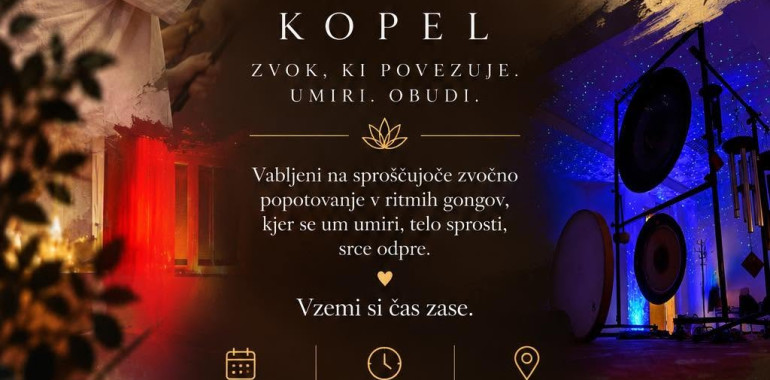 Srečamo se v radosti - gong kopel za pogum
