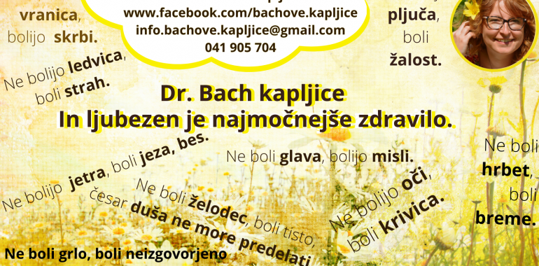 Bachove kapljice, zeliščarstvo, radiastezija, Reiki tečaji, pisateljica