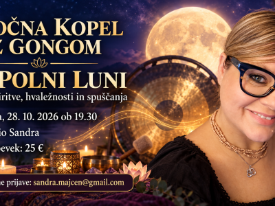 Zvočna terapija z gongom ob polni Luni