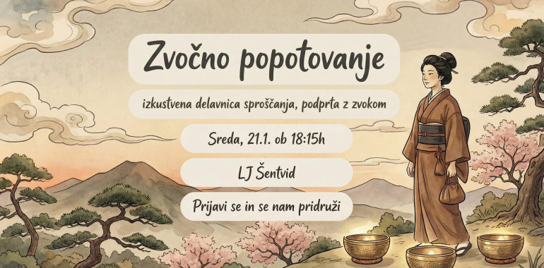 Zvočno popotovanje - izkustvena delavnica podprta z zvokom